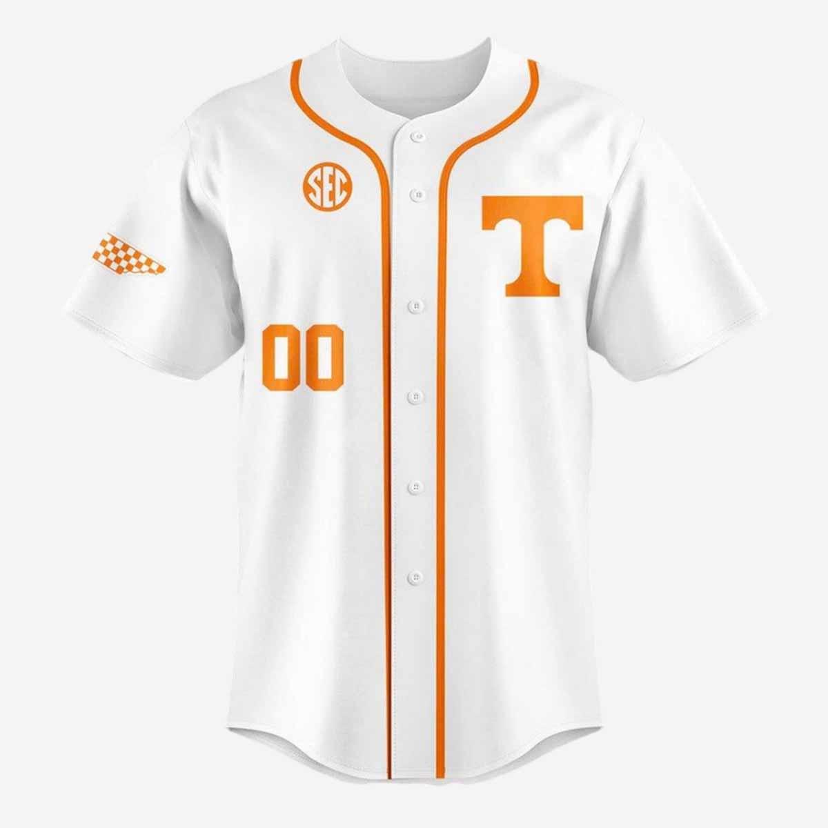Volunteers Home White Baseball Jersey Volunteers Home White Baseball Jersey