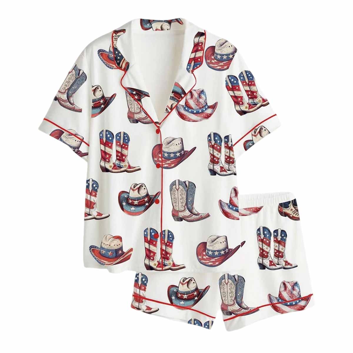 4th of July Patriotic Western Cowgirl Pajama 4th of July Patriotic Western Cowgirl Pajama