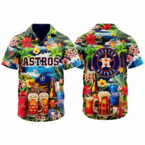 Astros Summer Sun’s Out Beer’s Out Hawaiian Shirt Astros Summer Sun’s Out Beer’s Out Hawaiian Shirt