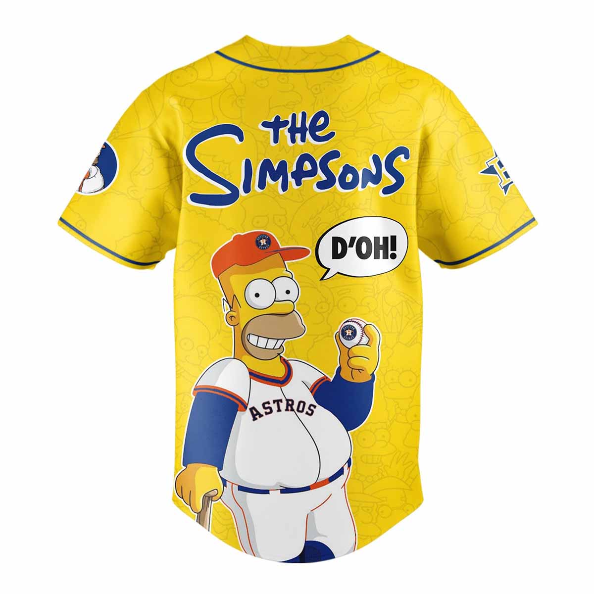 Astros The Simpsons 2025 Baseball Jersey Astros The Simpsons 2025 Baseball Jersey