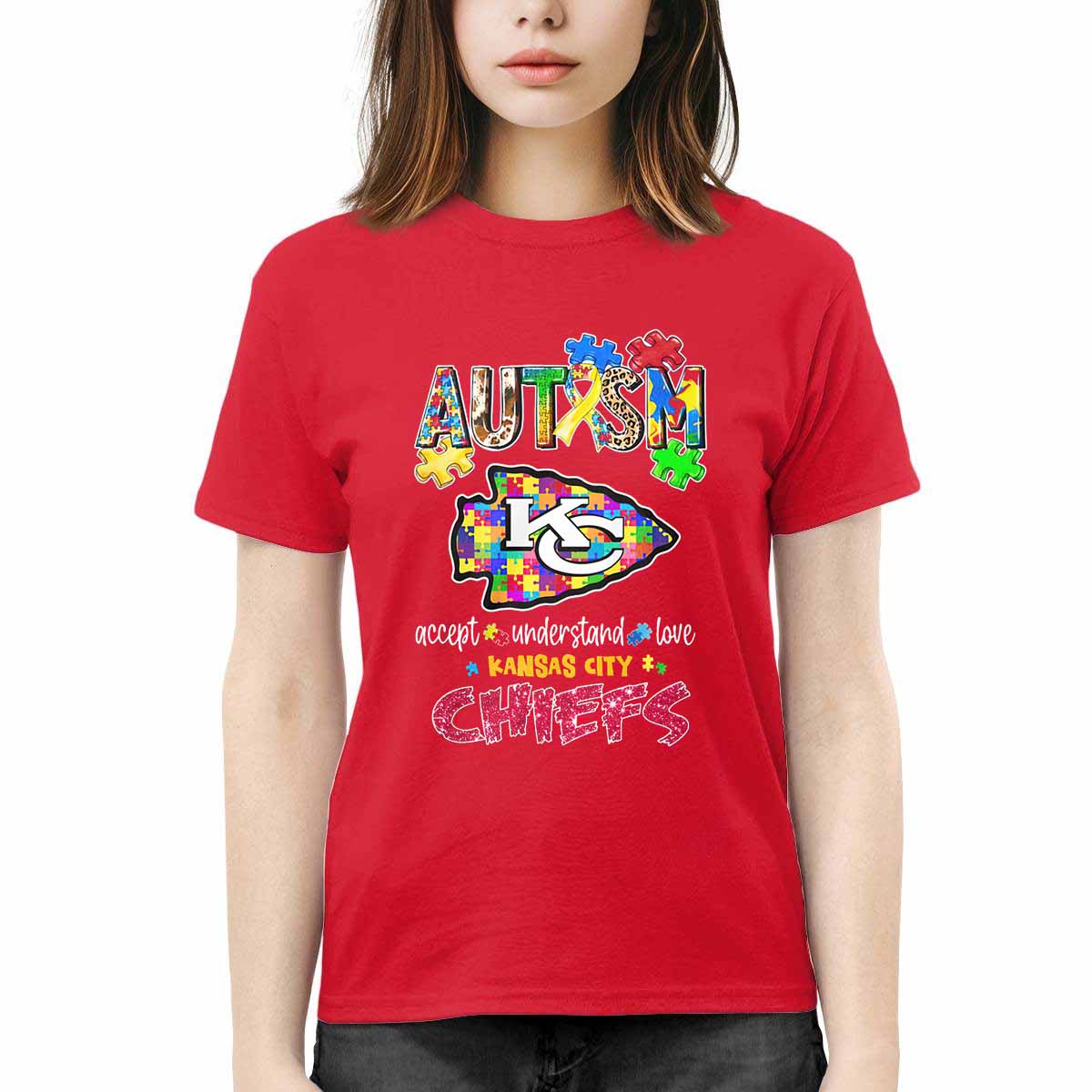 Autism Accept Understand Love Chiefs Shirt Autism Accept Understand Love Chiefs Shirt