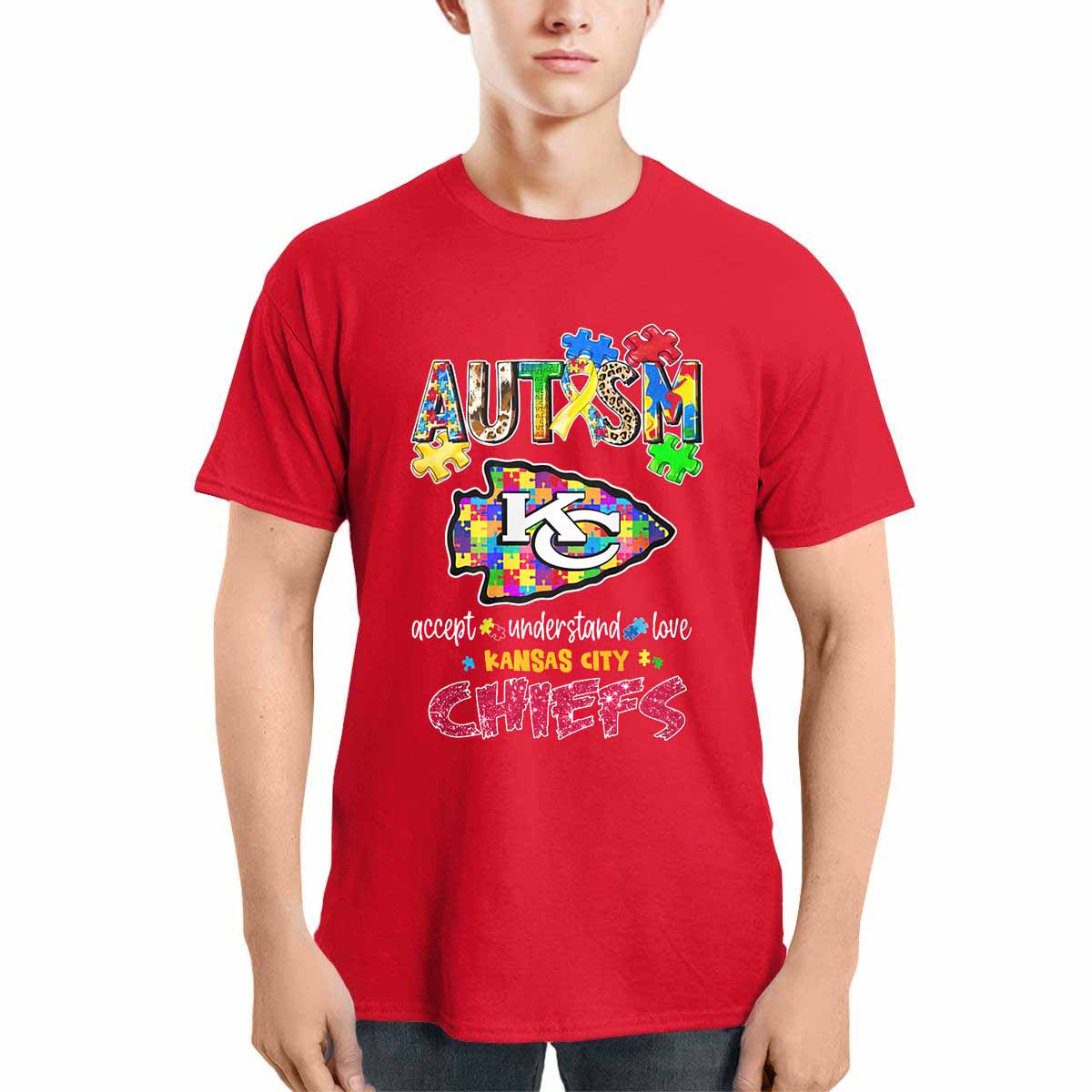 Autism Accept Understand Love Chiefs Shirt Autism Accept Understand Love Chiefs Shirt