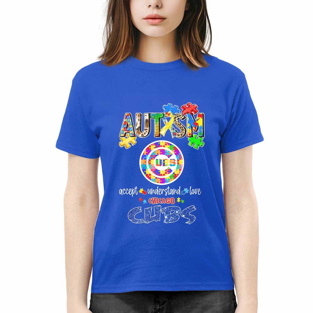 Autism Accept Understand Love Cubs Shirt Autism Accept Understand Love Cubs Shirt
