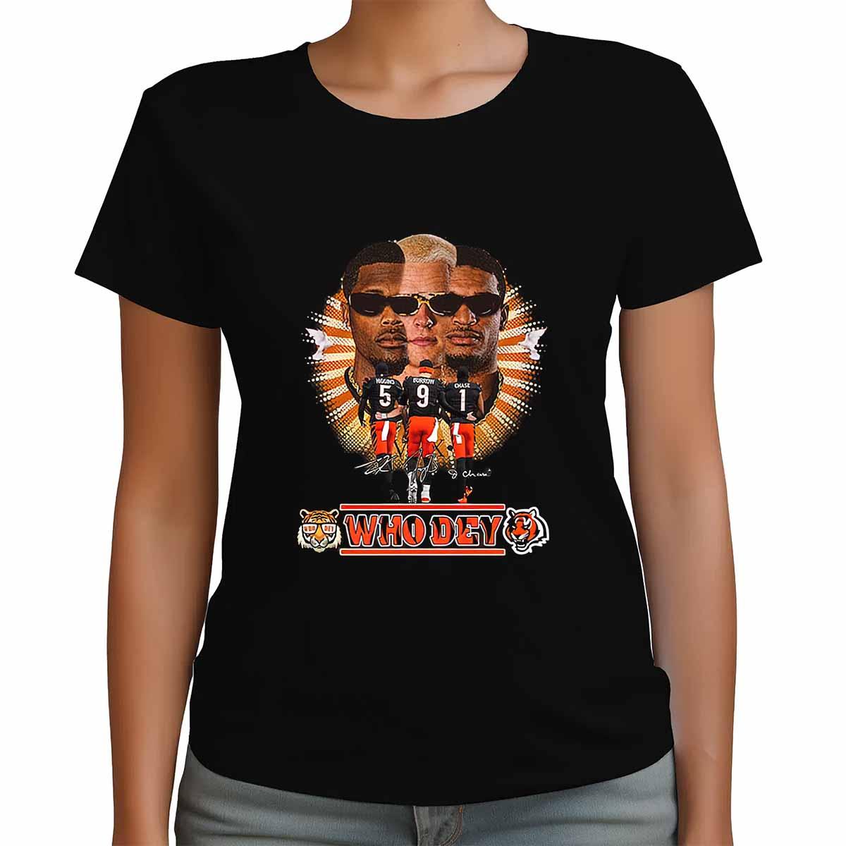 Bengals Higgins Burrow Chase Who Dey Shirt Bengals Higgins Burrow Chase Who Dey Shirt