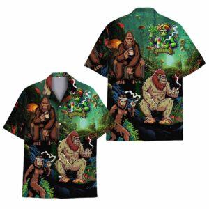 Bigfoot Sasquatch Hawaiian Shirt