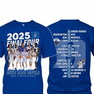 Blue Devil 2025 Final Four Men’s Basketball Shirt Blue Devil 2025 Final Four Men’s Basketball Shirt