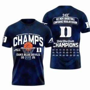 Blue Devils ACC Men Basketball Conference Champions 2025 Shirt