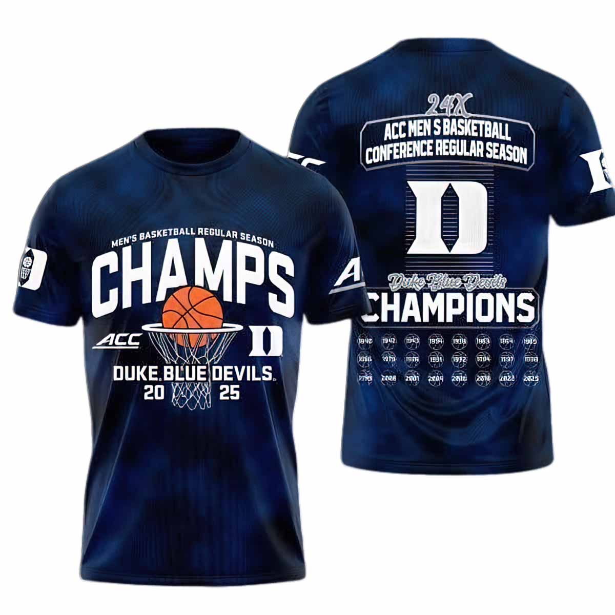 Blue Devils ACC Men Basketball Conference Champions 2025 Shirt Blue Devils ACC Men Basketball Conference Champions 2025 Shirt