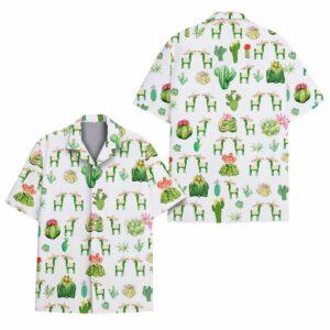 Cactus and Llama Hawaiian Shirt