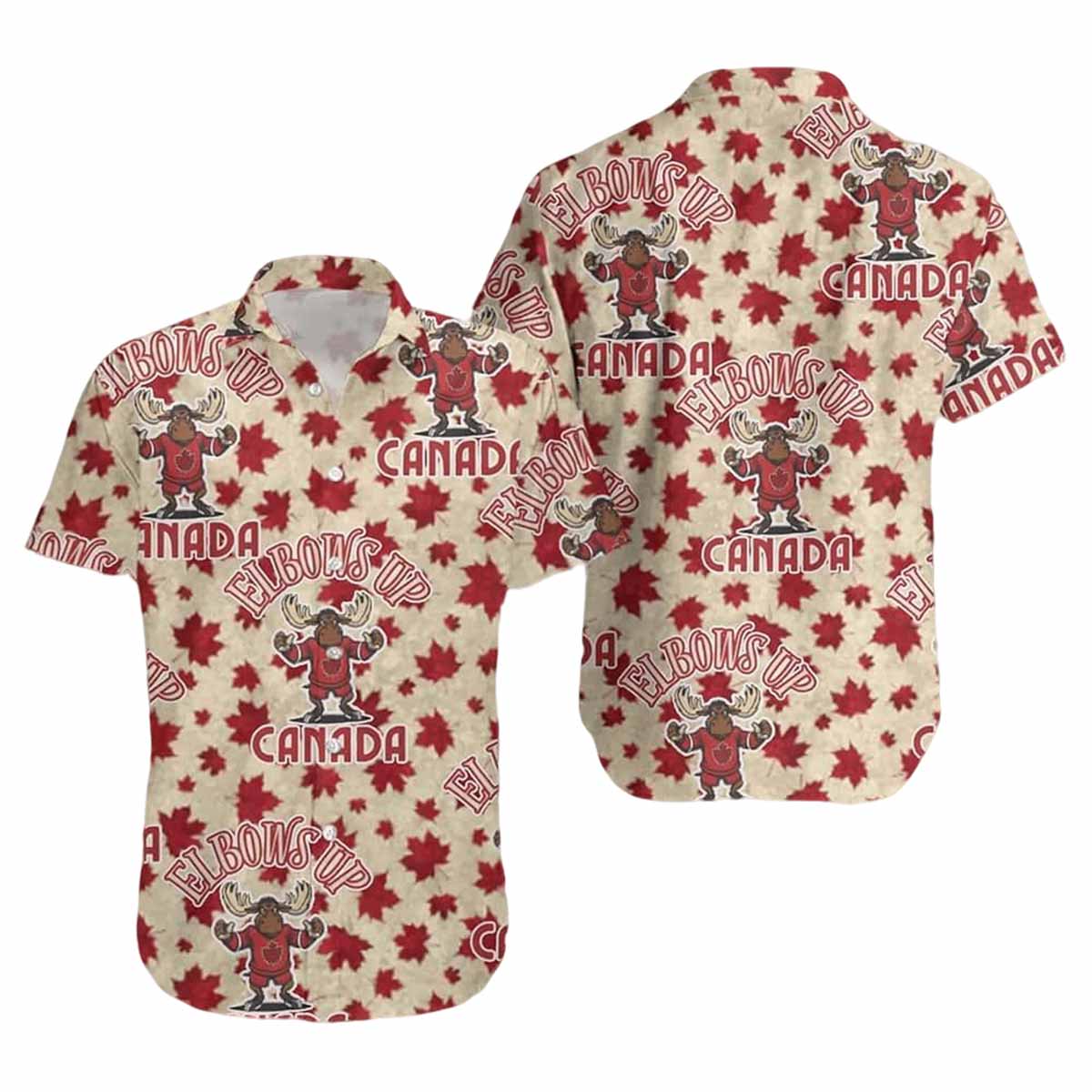 Canada Elbows Up Hawaiian Shirt Canada Elbows Up Hawaiian Shirt