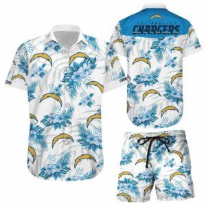 Chargers Ocean Breeze Hawaiian Shirt Chargers Ocean Breeze Hawaiian Shirt