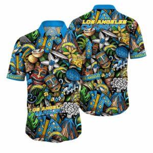 Chargers Tiki Island Hawaiian Shirt Chargers Tiki Island Hawaiian Shirt