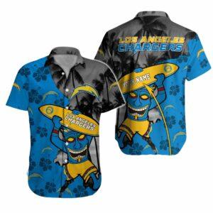 Chargers Tiki Surf Hawaiian Shirt Chargers Tiki Surf Hawaiian Shirt