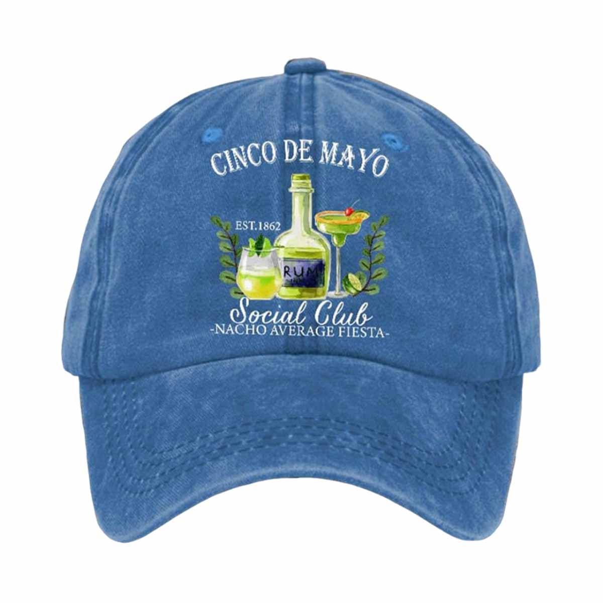 Cinco De Mayo Est 1862 Social Club Nacho Average Fiesta Cap Cinco De Mayo Est 1862 Social Club Nacho Average Fiesta Cap