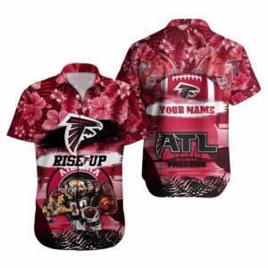 Falcons Rise Up Tropical Hawaiian Shirt Falcons Rise Up Tropical Hawaiian Shirt
