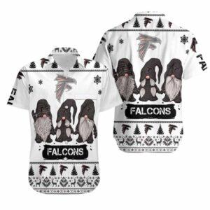Falcons Winter Gnome Hawaiian Shirt Falcons Winter Gnome Hawaiian Shirt