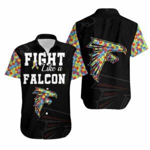 Fight Like A Falcons Autism Hawaiian Shirt