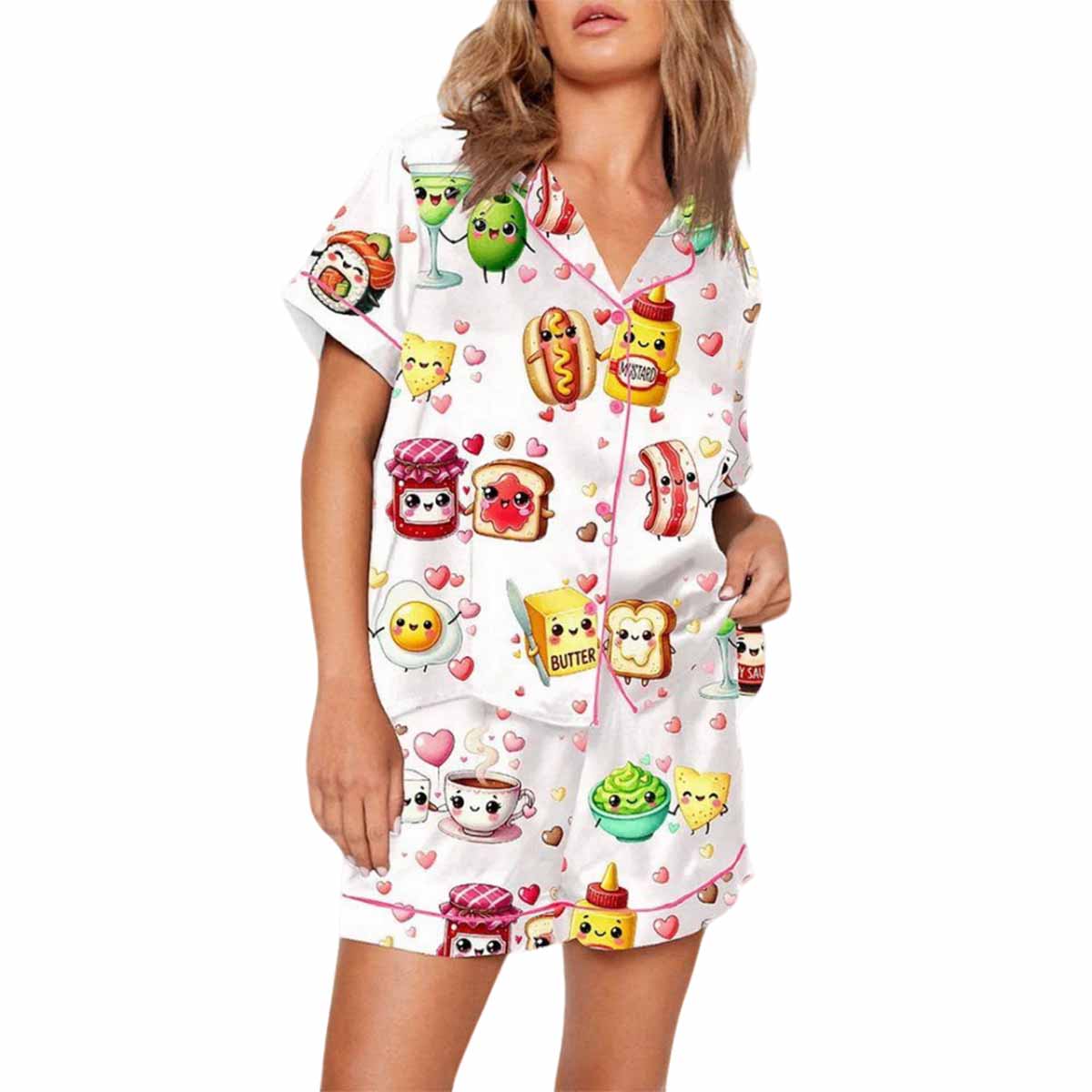 Food Pun Funny Pajama Set Food Pun Funny Pajama Set