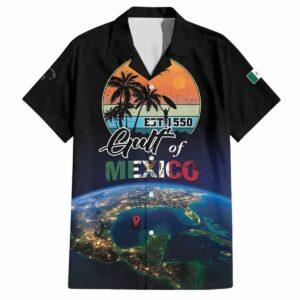 Gulf Of Mexico Satellite Est 1550 Hawaiian Shirt