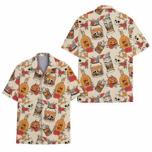 Halloween Tiki Hawaiian Shirt