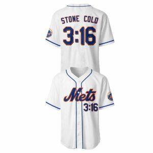 Mets Stone Cold Baseball Jersey Mets Stone Cold Baseball Jersey