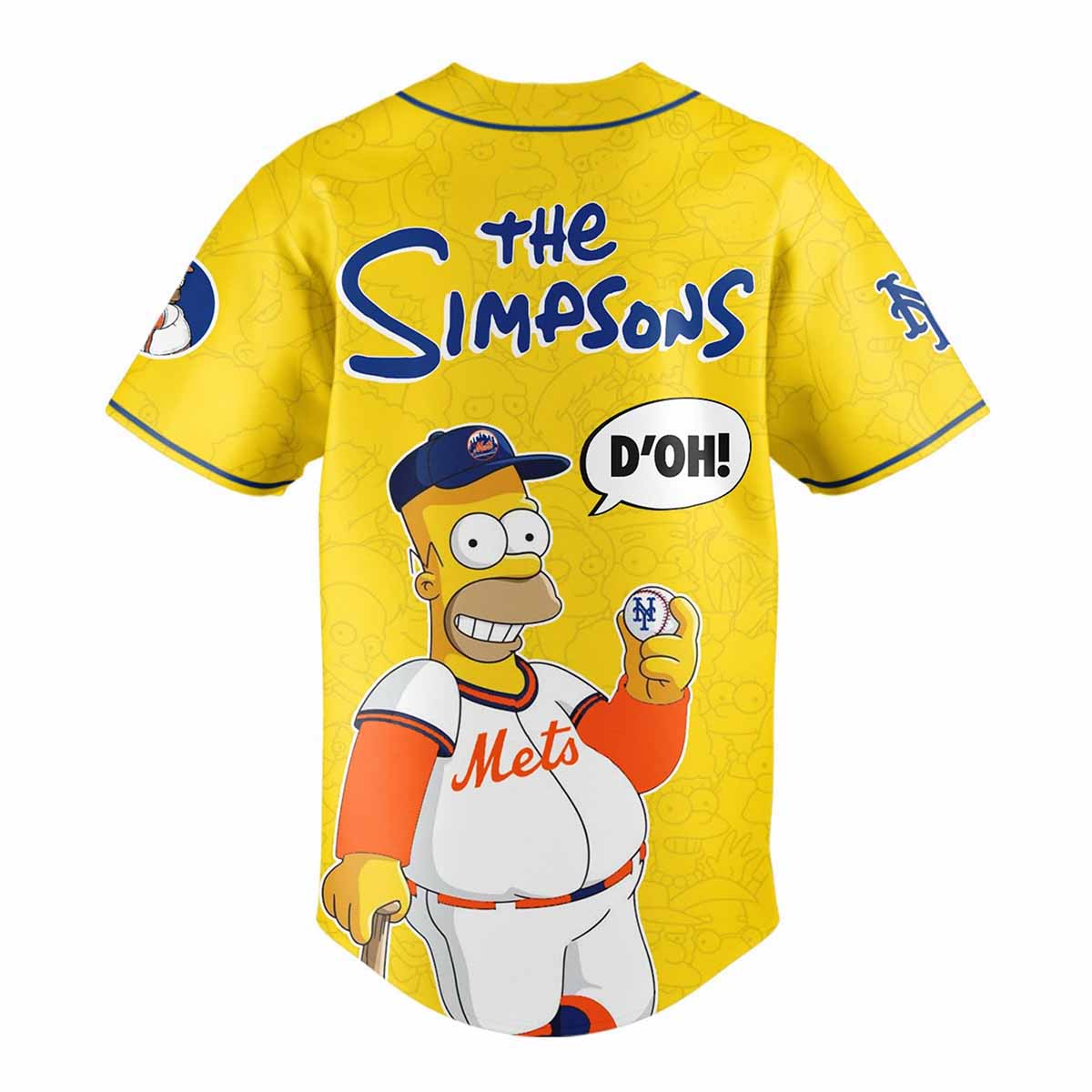 Mets The Simpsons 2025 Baseball Jersey Mets The Simpsons 2025 Baseball Jersey