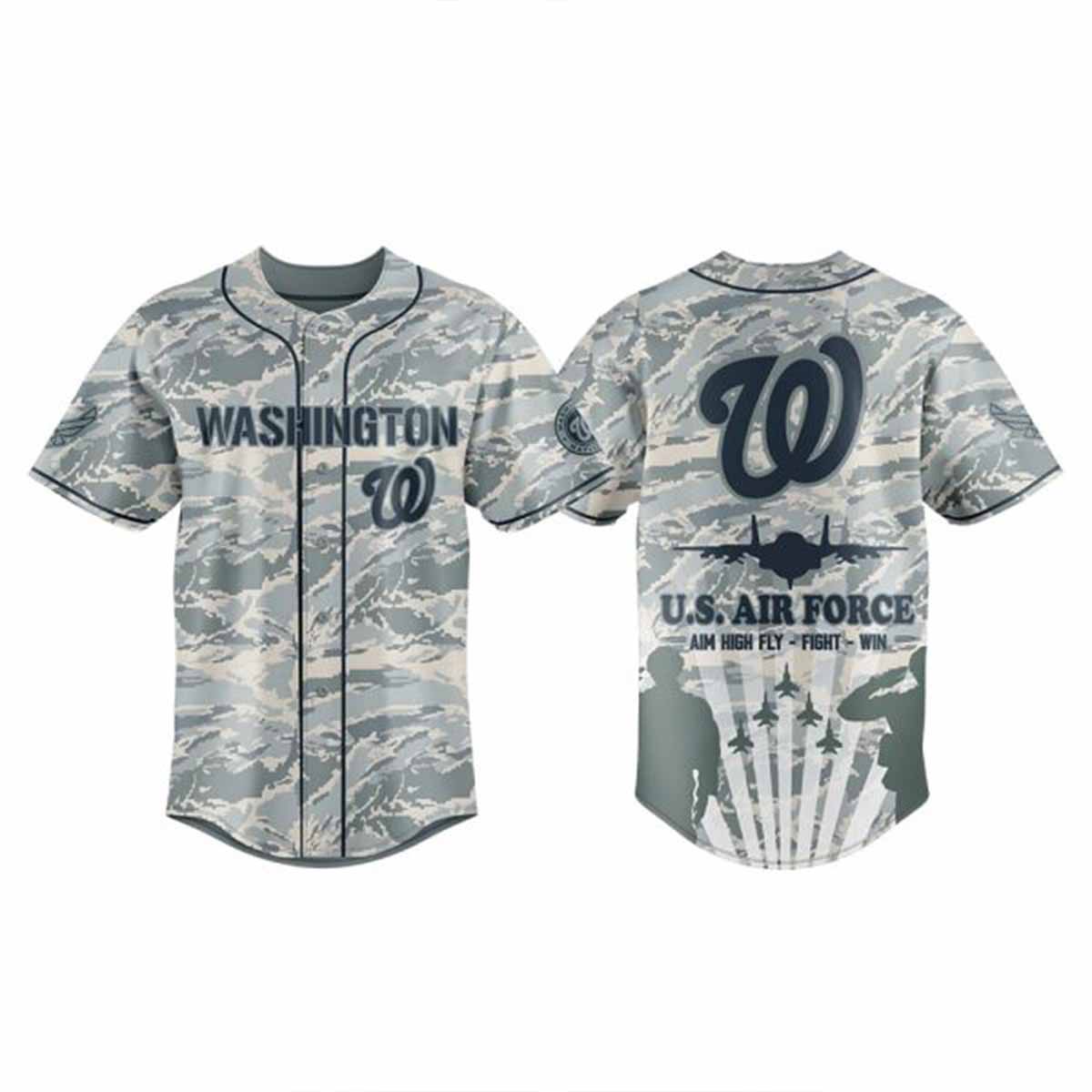 Nationals x Veteran US Air Force 2025 Baseball Jersey Nationals x Veteran US Air Force 2025 Baseball Jersey