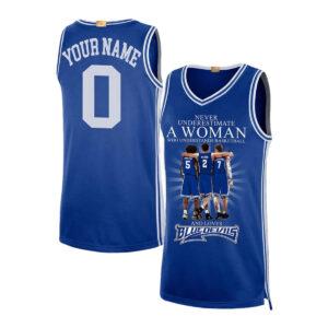 Never Underestimate A Woman Who Understands Basketball And Loves Blue Devils Jersey Never Underestimate A Woman Who Understands Basketball And Loves Blue Devils Jersey
