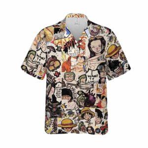 One Piece Character Art Hawaiian Shirt One Piece Character Art Hawaiian Shirt