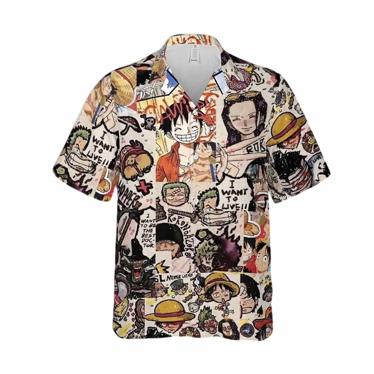 One Piece Character Art Hawaiian Shirt One Piece Character Art Hawaiian Shirt
