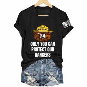 Only You Can Protect Our Rangers V-Neck T-Shirt 1 Only You Can Protect Our Rangers V Neck T Shirt