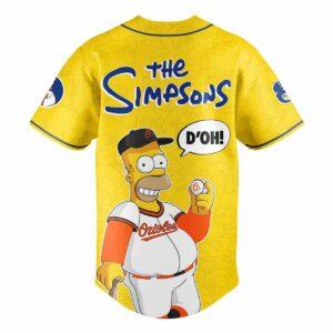 Orioles The Simpsons 2025 Baseball Jersey 1 Orioles The Simpsons 2025 Baseball Jersey