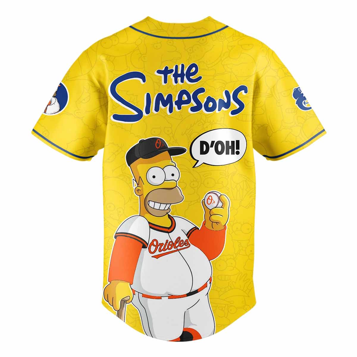 Orioles The Simpsons 2025 Baseball Jersey Orioles The Simpsons 2025 Baseball Jersey