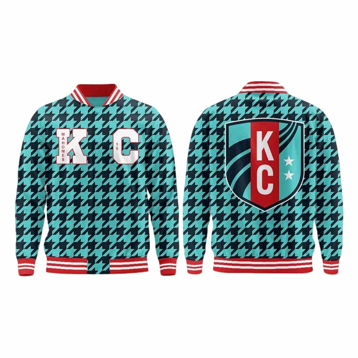 Patrick Mahomes KC Current Bomber Jacket Patrick Mahomes KC Current Bomber Jacket