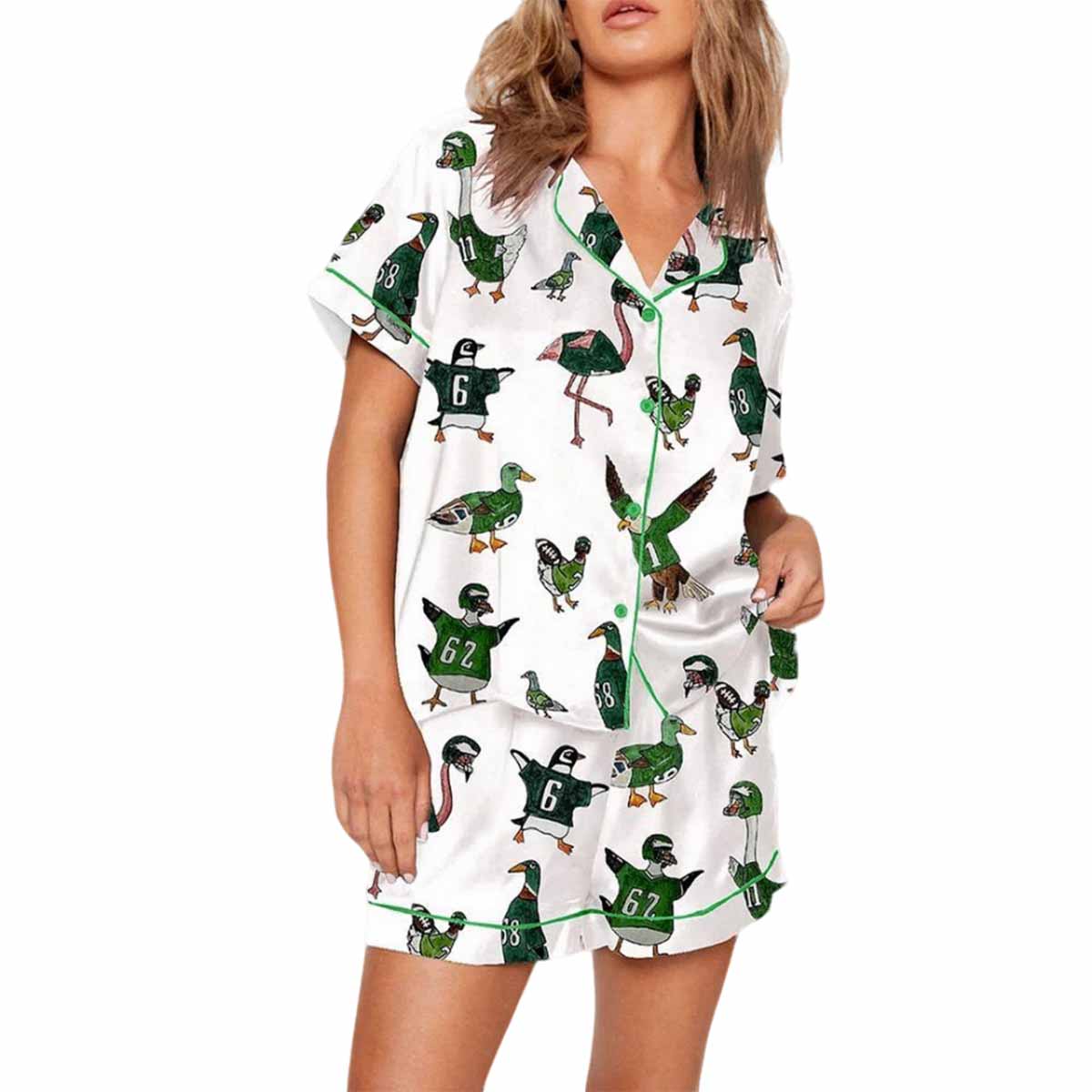 Philadelphia Football Bird Gang Champions 2025 Pajama Set Philadelphia Football Bird Gang Champions 2025 Pajama Set