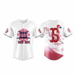 Red Sox Fuji Mount 2025 Baseball Jersey Red Sox Fuji Mount 2025 Baseball Jersey