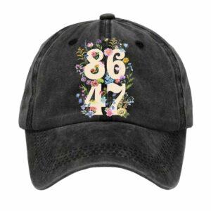 Retro Flowers 8647 Print Hat Retro Flowers 8647 Print Hat