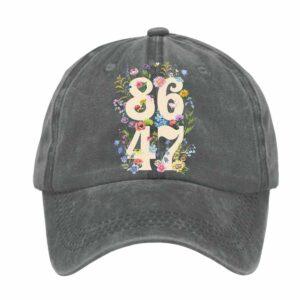 Retro Flowers 8647 Print Hat 2 Retro Flowers 8647 Print Hat