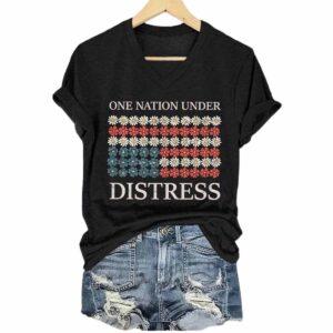 Retro One Nation Under Distress America Shirt 1 Retro One Nation Under Distress Amercica Shirt
