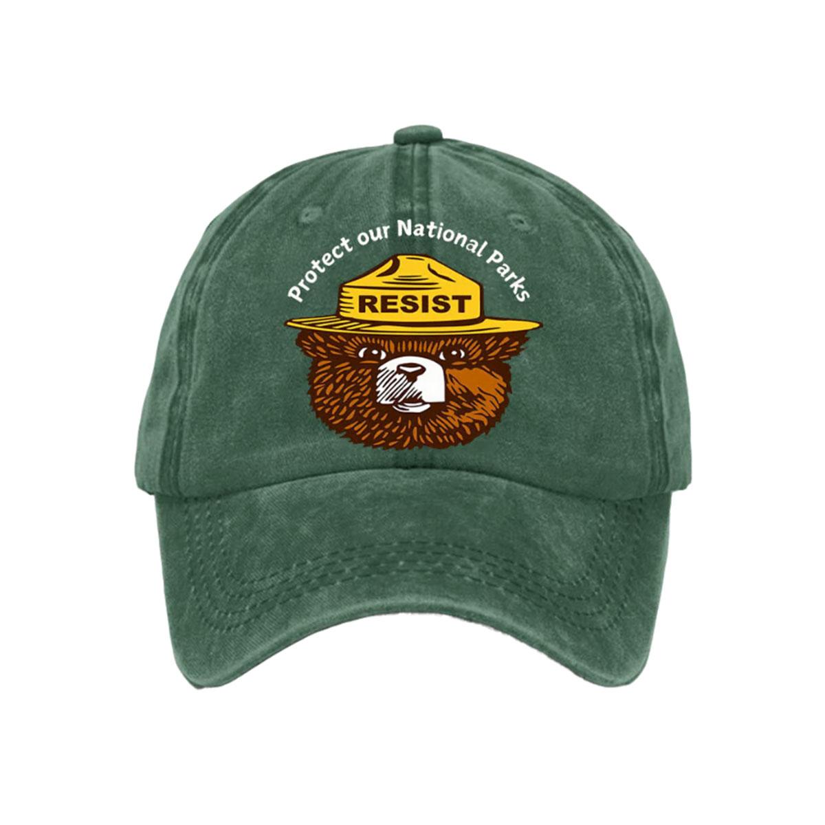 Smokey Bear Protect Our National Parks Hat Smokey Bear Protect Our National Parks Hat