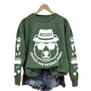 Smokey Bear Resist Protect Our National Parks Hoodie Smokey Bear Resist Protect Our National Parks Hoodie