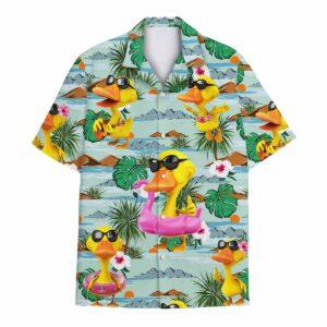Summer Duck Tropical Hawaiian Shirt 1 Summer Duck Tropical Hawaiian Shirt