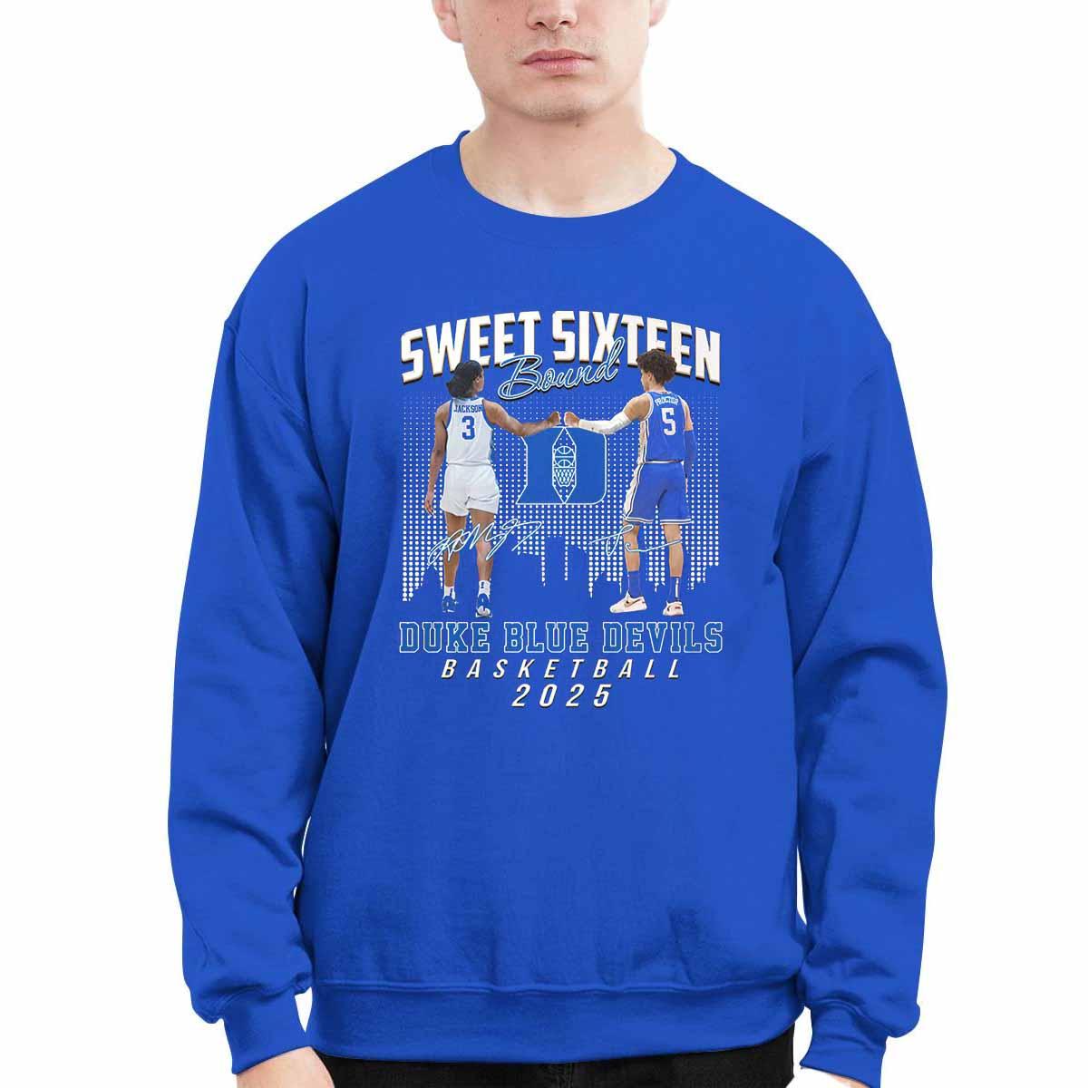 Sweet Sixteen Bound Blue Devil Basketball 2025 Shirt Sweet Sixteen Bound Blue Devil Basketball 2025 Shirt