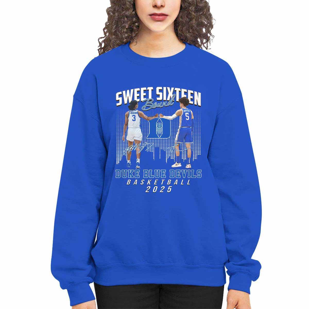 Sweet Sixteen Bound Blue Devil Basketball 2025 Shirt Sweet Sixteen Bound Blue Devil Basketball 2025 Shirt