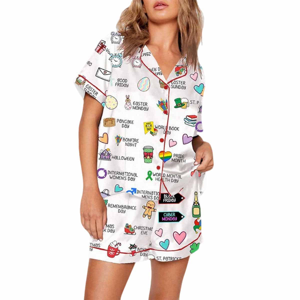 UK Yearly Events Planner Pajama Set UK Yearly Events Planner Pajama Set