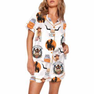 Wild Flowers Wild Horses Lainey Wilson Print Pajama Set Wild Flowers Wild Horses Lainey Wilson Print Pajama Set