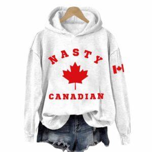 Women's Nasty Canadians Print Hoodie 1 Women's Nasty Canadians Print Hoodie