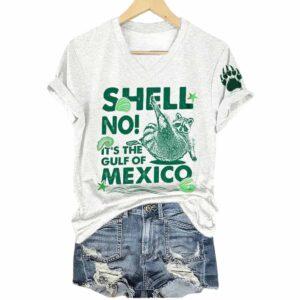 Women's Shell No It's The Gulf Of Mexico V Neck T Shirt