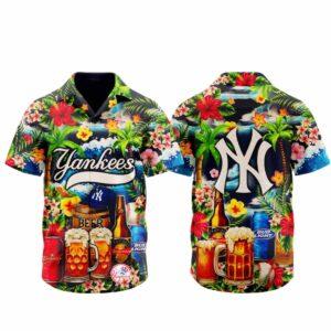 Yankees Summer Sun’s Out Beer’s Out Hawaiian Shirt Yankees Summer Sun’s Out Beer’s Out Hawaiian Shirt