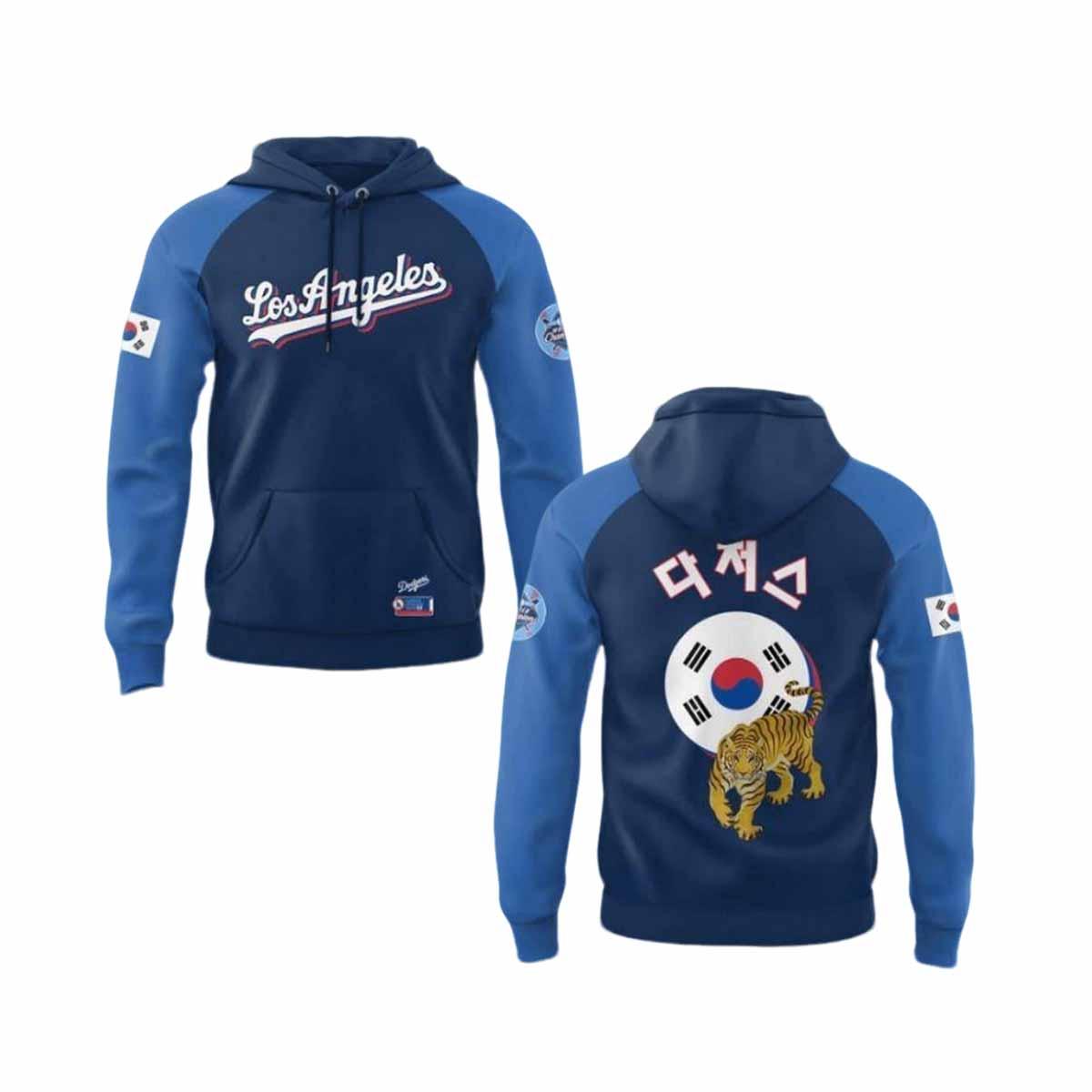 2025 Dodgers Baseball Korean Heritage Night Hoodie 2025 Dodgers Baseball Korean Heritage Night Hoodie
